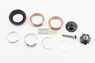 Кермова колонка 1-1/8" (41,8/28,6x41,8/30) безрізьбової вилки, інтегровані, пром-підшипники, чорні KL-B520