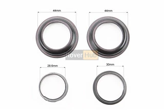 Кермова колонка 1-1/8" (44/28,6x44/30) безрізьбової вилки, напівінтегровані, висока, чорний H115M-1