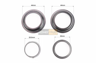 Кермова колонка 1-1/8" (44/28,6x44/30) безрізьбової вилки, напівінтегровані, висока, чорний H115MP