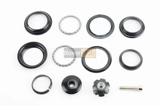 Кермова колонка 1-1/8" (44/28,6x44/30) безрізьбової вилки, напівінтегровані, чорні KL-B411