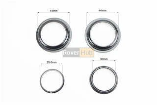 Кермова колонка 1-1/8" (44/28,6x44/30) безрізьбової вилки, напівінтегровані, чорні KL-B411