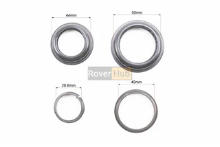 Кермова колонка 1-1/8"x1,5" (44/28,6x55/40мм) безрізьбової вилки, напівінтегровані, чорні H156