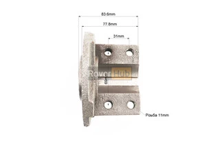 Ступиця колеса d-39mm, 4отв. 6,00-12 Тип 2