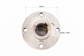 Ступиця колеса d-39mm, 4отв. 6,00-12 Тип 2