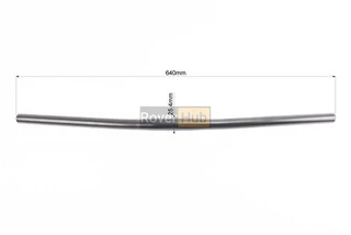 Руль MTB 25,4х640мм, back sweep 9&deg;, алюминиевый, чёрный YL-001