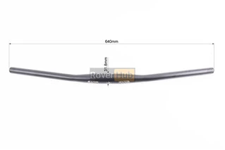 Руль MTB 31,8х640мм, back sweep 9&deg;, алюминиевый, чёрный HB FB-11