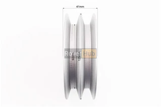 Шкив D-125mm под шлиц Z-19 (два паза под ремень SPB)