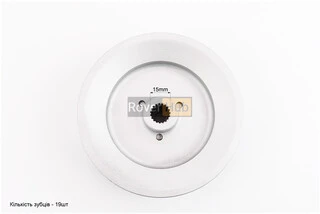 Шкив D-125mm под шлиц Z-19 (два паза под ремень SPB)