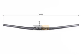 Руль MTB 31,8х680мм, back sweep 9&deg;, алюминиевый, чёрный HB-RB11L