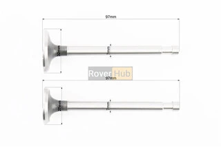 Клапан впускной (h-97; D-32; d-7), выпускной (h-97; D-27; d-7) к-кт 2шт R175A/R180NM