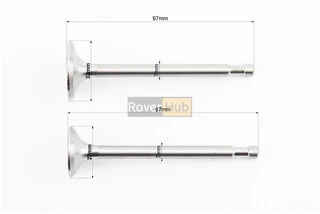 Клапан впускной (h-97; D-32; d-7), выпускной (h-97; D-27; d-7) к-кт 14шт в сборе R175A/R180NM