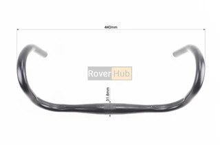 Руль ROAD 31,8x440мм, алюминиевый, чёрный YL-350