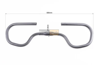 Кермо TREKKING 31,8x585мм, алюмінієве, чорне AL-069
