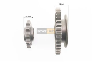 Редуктор фрезы R175/180N/190N/195N - Вал первичный + звезда Z-12 + Шестерня Z-40 81-1