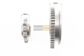Редуктор фрези R175/180N/190N/195N - Вал первинний + зірка Z-12 + Шестерня Z-49 101-2