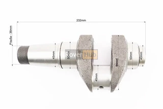 Коленвал R180NM с канавкой под ст. кольцо