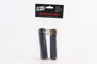 Ручки керма 130мм з затискачем Lock-On з двох сторін, екошкіра, чорні PU-192A