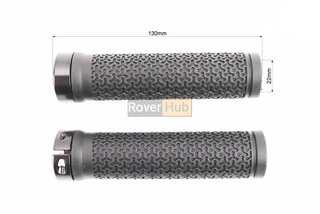 Ручки керма 130мм з затискачем Lock-On, чорні TPE-083