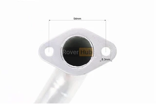 Колено (труба) глушителя 2х3отв.