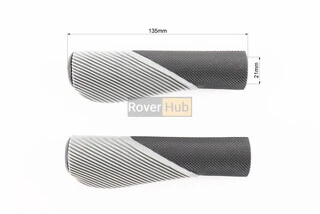 Ручки керма 135мм, ергономічні, чорно-сірі CR-G303