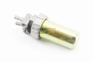 Кран топливный + фильтр в металлическом корпусе (вход/выход вверх)