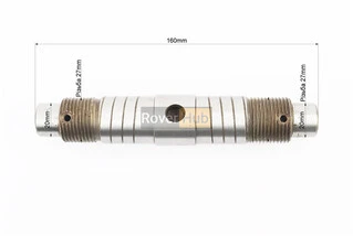 Вал КПП дифференциала L-160mm, М27 + гайки-2шт, ZUBR Z-250