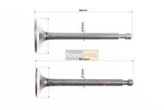 Клапан впускной (h-84; D-30; d-6,5), выпускной (h-83,5; D-26; d-6,5) к-кт 2шт 173F/177F