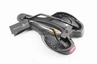 Сиденье MTB 255x155мм с фонарем, зарядка от USB, чёрное LT-911