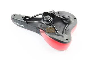 Сидіння MTB 260x160мм з кріпленням, чорно-червоне CORRADO 6690