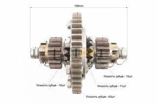 Дифференциал в сборе Z-43, Z-15x16, Z-11 ZUBR Z-250