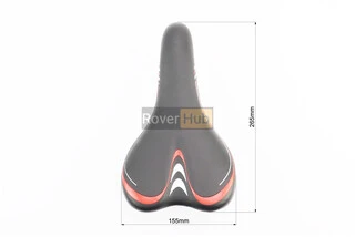 Сиденье MTB 265x155мм, чёрно-красное AVY-6628