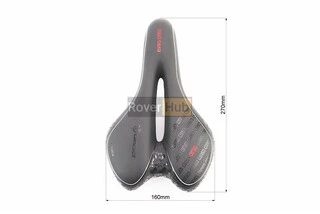 Сиденье MTB 270x160мм, чёрно-бело-красное "GEL"