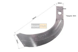 Ніж для фрези лів/пр. к-кт 2шт, L-180mm