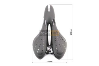 Сиденье MTB 270x160мм, чёрно-серое "GEL"