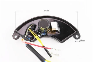 Реле напруги AVR трифазне 4-6кВт (корпус - сегмент, пластик, контакти - 2 "мама" + 2 "тато" + 4 "тато", 250V, 470&micro;F)